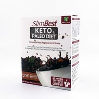 Vanwin Slim Best Complete Meal Replacement Shake 10g*20 Sachets/Boîte pour Régime Céto Paléo, Enzymes et Café Inclus pour Mincir