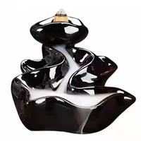 Bruciatore di incenso di riflusso arabo di vendita diretta della fabbrica cinese dell'oem bruciatore di incensiere ceramico portatile variopinto
