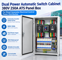 Armoire de Commutation Automatique à Double Alimentation 380V 250A, Boîtier ATS pour Générateur Diesel, Contrôle Électrique et Distribution d'Énergie