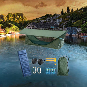 <span class=keywords><strong>Hamaca</strong></span> columpio para acampar al aire libre de nuevo diseño con colchón inflable refugio solar y lona impermeable hecha de poliéster duradero - Product Image 3