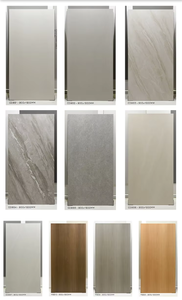 بلاط بورسلين داخلي رمادي اللون بمظهر رخام مموج، بلاط أرضيات بورسلانات لغرف المعيشة - Product Image 4