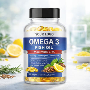 น้ำมันปลาโอเมก้า 3 ธรรมชาติแบบซอฟเจลสำหรับผู้ใหญ่ บำรุงหัวใจ <span class=keywords><strong>ส</strong></span>มอง และดวงตา รับผลิตแบรนด์ส่วนตัว (OEM) - Product Image 1