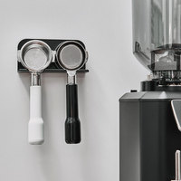 Support mural moderne en alliage d'aluminium, écologique, durable et réutilisable pour porte-filtre de machine à café