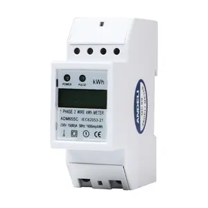 Compteur d'énergie monophasé ADM65SC, 10-60A, 220V, ANDELI KWH