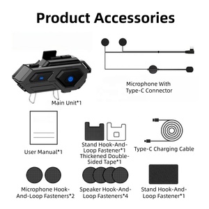 Casco de Motocicleta con <span class=keywords><strong>Bluetooth</strong></span> y Luz LED de Trabajo, Venta Directa al por Mayor, con Embalaje en Caja - Product Image 3