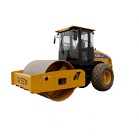 Compacteur routier à tambour unique de 10 tonnes de haute qualité SEM510 avec moteur diesel et accessoires à vendre