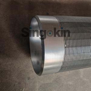 Filtres et gaines <span class=keywords><strong>Johnson</strong></span> en fil en V en acier inoxydable haute résistance à la compression pour puits d'eau, taille personnalisable - Product Image 4
