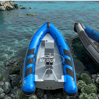 Coque de bateau de pêche Hedia 500T en fibre de verre 15 pieds
