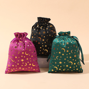 Bolsa de Almacenamiento de Lujo con Cordón, Diseño de Estrellas y <span class=keywords><strong>Luna</strong></span>, para el Festival del Medio Oriente, Nueva, Importada, de Primera Calidad - Product Image 3