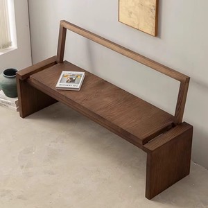 Light Luxury Modern Solid Wood Multi-Purpose <b>Stool</b> Quiet Style Ottoman <b>Bedroom</b> Bed End Living Room Shoe Changing - Product Image 4