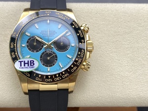 Super Quality Waterproof Mechanical Watch THB Factory 40mm 904L Steel SH4131 Movement 1265-18 <b>Chronograph</b> blue Watch - Product Image 1