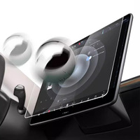 Protection d'écran en verre trempé HD 9H Premium, compatible GPS 3D Radiant, finition mate pour Tesla Model X S 3 Y avec cadre central