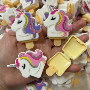 Contenedor de Bálsamo Labial con Forma de Paleta de Helado ISMAN, Estuche de Lápiz Labial con Diseño de Frutas y Dibujos Animados, con Cubierta de Silicona, Envase Cosmético Portátil para Niños - Product Image 5