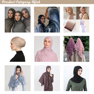 Voile musulman carré en jersey de coton modal extensible, <span class=keywords><strong>sous</strong></span>-hijab tubulaire antidérapant, option économique, vente en gros personnalisée - Product Image 5