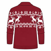 Cardigan d'hiver personnalisé pour homme en laine/viscose, pull décontracté tricoté chaud à manches longues et boutons amples