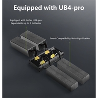 Pengisi Daya Baterai EV-PEAK U4-HP Dual Channel 2500W 25A untuk Baterai Drone LiPo/LiHv 6S-14S 2500W Stand dengan Port AC untuk Penggunaan Skuter