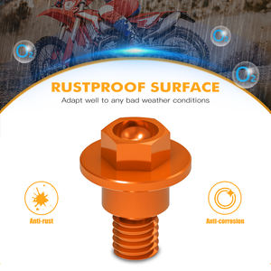 Vis de protection de fourche avant NICECNC M6*12 6 pièces pour <span class=keywords><strong>KTM</strong></span> 250 300 <span class=keywords><strong>350</strong></span> 450 500 SXF XC <span class=keywords><strong>EXC</strong></span> 2000-2020 2021 <span class=keywords><strong>2022</strong></span> - Product Image 3