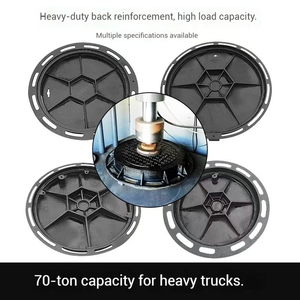 ฝาปิดท่อระบายน้ำสำหรับใช้ในระบบประปาและระบบระบายน้ำเสียบนถนนที่มีการจราจรหนัก - Product Image 3