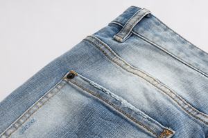 Primavera y otoño Agujeros <span class=keywords><strong>rotos</strong></span> Estiramiento Lavado Raging Pies pequeños Tight Nightclub Color claro Fresh D2 Jeans Pantalones de <span class=keywords><strong>hombre</strong></span> - Product Image 3