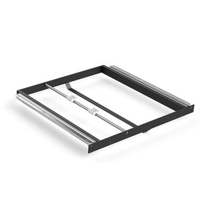 Structure de table extensible. Ouverture latérale. Plateau tournant intégré au dessus de la table. - Product Image 1