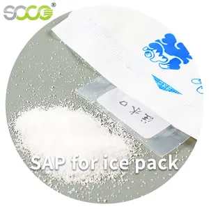 נתרן Polyacrylate גלם חומר סופר סופג פולימר עבור ג 'ל קרח חבילה Walmart SOCOPOLYMER SAP