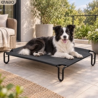 Großhandel Zusammenklappbares Erhöhtes Hundebett für Große Rassen Outdoor Erhöhtes Hundebett mit Kopfteil