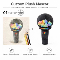 Usine OEM ODM : Peluche personnalisée pour merch de concert, poupée en peluche douce, mascotte de marque, cadeau promotionnel en peluche