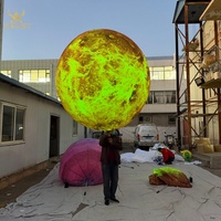 Globe terrestre gonflable géant, grande boule gonflable planétaire pour événements, festivals et décoration sur le thème de l'espace