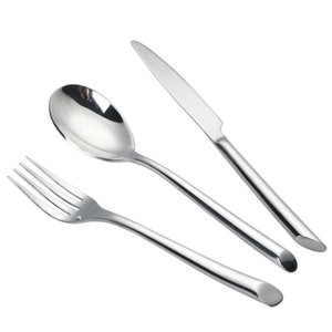 Venta al por mayor restaurante plata <span class=keywords><strong>Cuberteria</strong></span> diseño novedoso cena cucharas tenedores y cuchillos cubiertos de acero inoxidable - Product Image 2