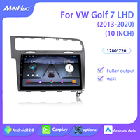 Meihua Écran Android de haute qualité, GPS, stéréo, décoration de tableau de bord de voiture, LHD 2013-2020 Golf 7, accessoires intérieurs, radio DVD