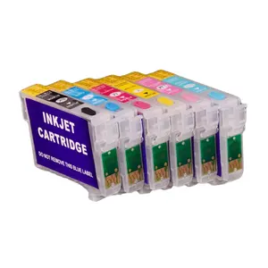 Supercolor T0851N - T0856N Cartucho de tinta recargable vacío para impresora Epson 1390 T60