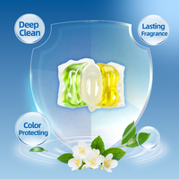 Capsules de Lessive Liquide Jetables De Luxe 10g, Lot de 30, Avec Protection des Couleurs, Détachant, Lavage du Linge, Fonctionnalités Condensées