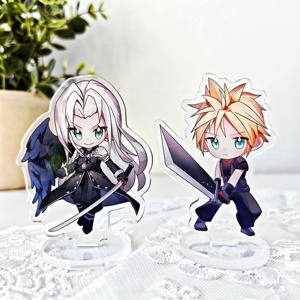 Figuras Acrílicas Personalizadas OEM ODM de <span class=keywords><strong>Final</strong></span> <span class=keywords><strong>Fantasy</strong></span> VII: Cloud, Tifa, Aerith, Sephiroth, Cait Sith - Product Image 2