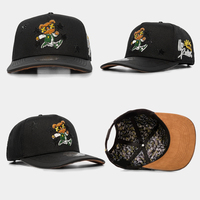 Fabricante OEM ODM, Gorras Deportivas de 5 Paneles G5 de Alta Calidad con Corona Curva, Bordado Personalizado, Logotipo con Pedrería y Estampado para Hombre