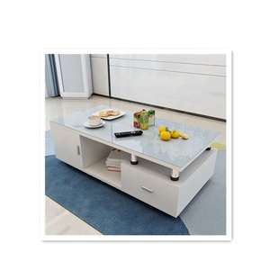 Modern klasik gaya Nordic kayu Cina grosir ruang tamu furnitur sofa kabinet <span class=keywords><strong>TV</strong></span> dengan <span class=keywords><strong>TV</strong></span> berdiri meja kopi - Product Image 2