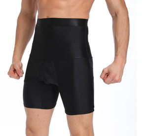 <span class=keywords><strong>Faja</strong></span> Moldeadora Reductora de Cintura Alta <span class=keywords><strong>para</strong></span> Hombre, Pantalones Cortos de Compresión, Ropa Interior Moldeadora de Piernas, Calzoncillos Reductores de Abdomen <span class=keywords><strong>para</strong></span> Hombre - Product Image 2