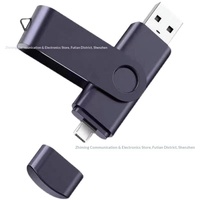 Clé USB 2.0 double port OTG Type-C Android 256 Go pour téléphone portable et ordinateur, extension de mémoire en plastique, nouvelle