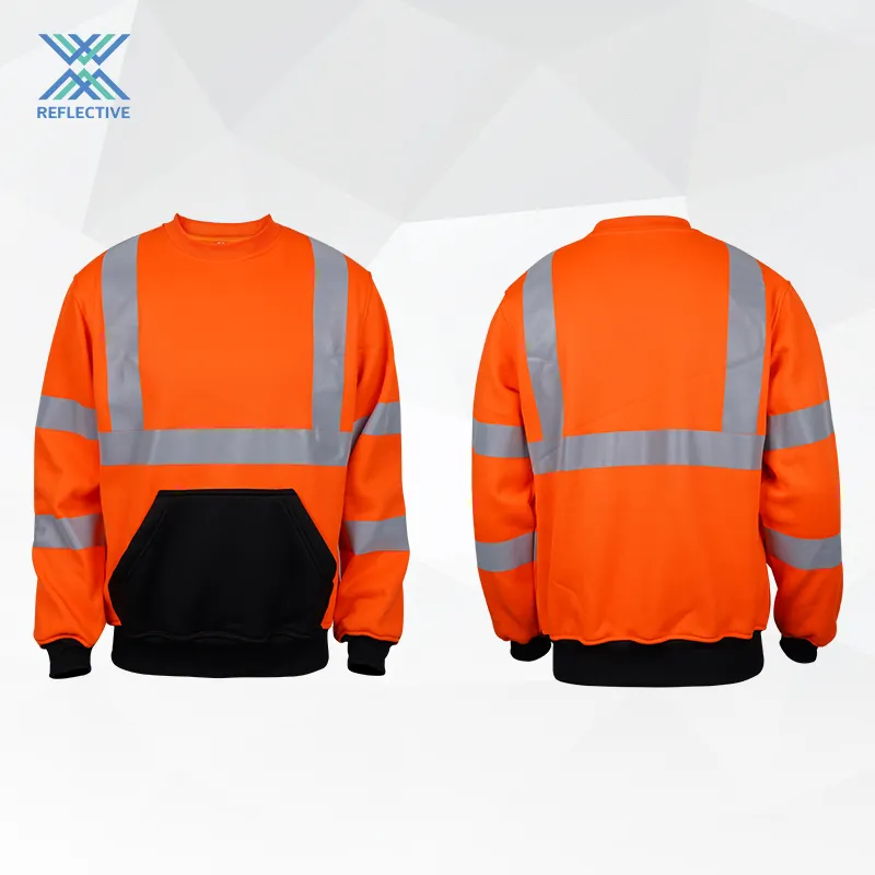 LX fabrika yüksek kalite turuncu güvenlik Polo gömlekler uzun kollu emniyet gömleği Polo yansıtıcı emniyet gömleği s