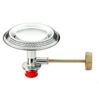 Ensemble de brûleurs de cuisinière à gaz domestique avec valve et brûleur pour cuisson africaine, compatible avec bouteille de gaz GPL de 6 kg, pour cuisinières de table et camping en extérieur