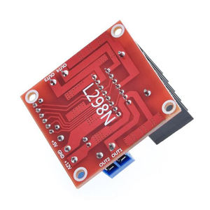 Module de carte de commande de moteur à double pont en H <span class=keywords><strong>L298N</strong></span>, carte rouge, carte de commande de moteur pas à pas CC, bouclier pour voiture intelligente robot - Product Image 6