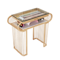 Table simple, double surface en verre pour ongles, design nordique, simple, double, triple, économique