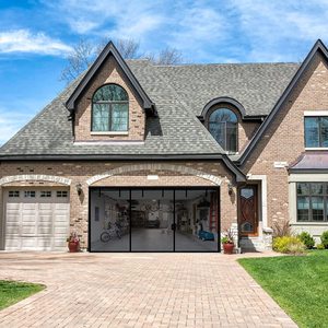 ม่านประตูแม่เหล็กทนทาน16x7ฟุตตาข่ายประตูโรงรถตาข่ายสำหรับรถ2คัน - Product Image 3