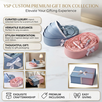 Coffret Cadeau Cosmétique Ovale de Luxe Sur Mesure, Emballage Créatif en Forme de Berceau avec Dentelle et Ruban