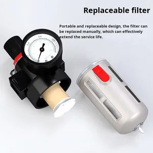 Bfr2000 Dầu Nước Tách Lọc Bfc/BC Nguồn Không Khí Bộ Vi Xử Lý Kim Loại Máy Nén Khí Bơm Với Áp Lực Giảm Điều Chỉnh Van - Product Image 6