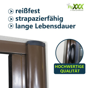 Tamaño personalizado Perfil de aluminio Anti Mosquito Bug Puerta de pantalla corredera retráctil Insect Fly Screen Door - Product Image 4