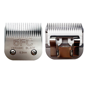 Cuchillas de cerámica desmontables para peluquería canina, compatibles con cortapelos Andis, la mayoría de cortapelos de la serie A5, <span class=keywords><strong>Wahl</strong></span> KM, tamaño 5FC 1/4 pulgadas - Product Image 3