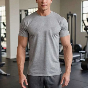 Camiseta <span class=keywords><strong>Deportiva</strong></span> para Hombre con Gráfico Activado por Sudor, Logotipo Oculto Personalizado, Mensaje, para Gimnasio y Entrenamiento, 95% Algodón, 5% Spandex, Oferta 2025 - Product Image 2