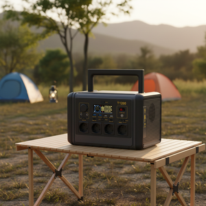 Station d'alimentation portable 220V 1200 Watt avec contrôleur MPPT, batterie lithium rechargeable, alimentation UPS, source automobile et alimentation <span class=keywords><strong>solaire</strong></span> - Product Image 1