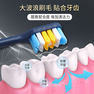 Cepillo de Dientes para Adultos con Cerdas Extra Duras y Onduladas, de Alta Gama, para Uso Doméstico, Venta al por Mayor, OEM Disponible, Elimina las Manchas de Tabaco en los Dientes - Product Image 4