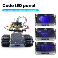 Kit de Robot Tanque Educativo STEM Keyestudio V3.0, Kit de Robótica de Programación STEM, Robot Tanque Inteligente para Arduino